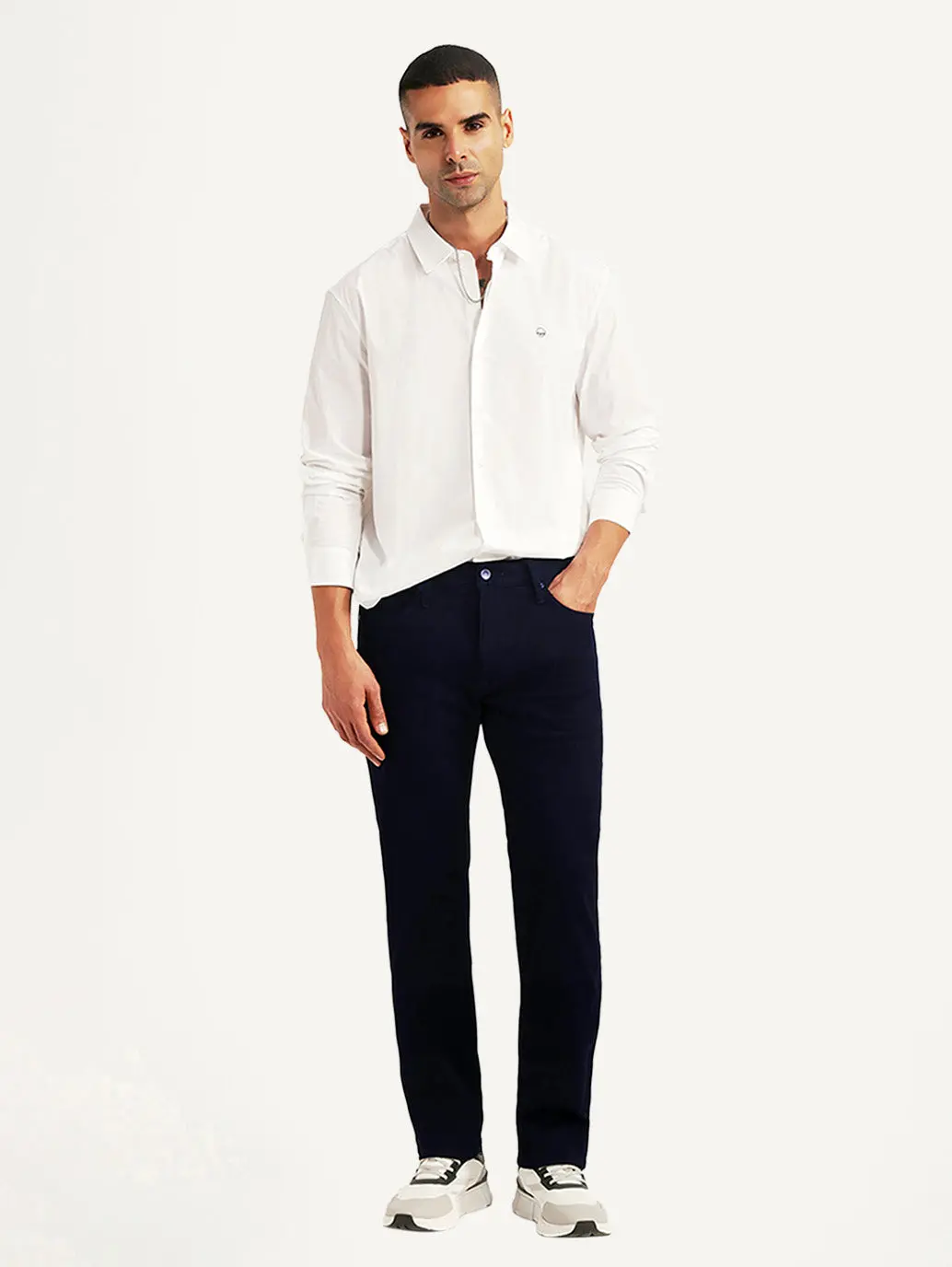 Men's Redloop 511 Dark Blue Slim Fit Mid Rise Jeans 1