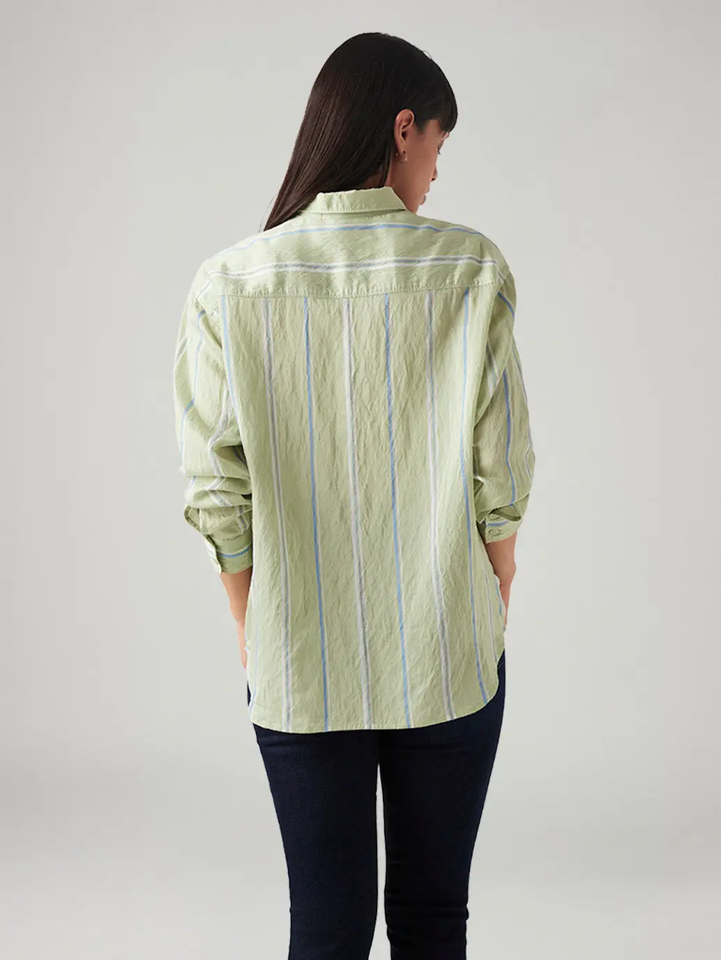 Women's Striped Relaxed Fit Shirt 2