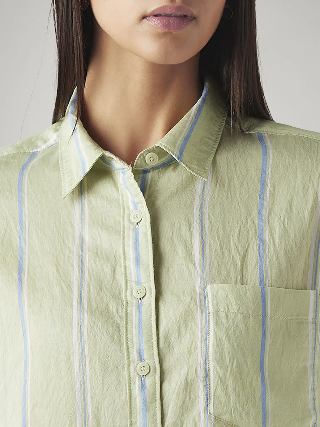 Women's Striped Relaxed Fit Shirt 3