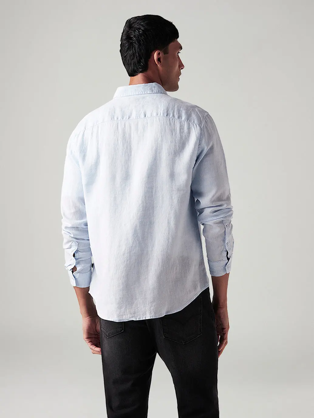 Men's Solid Slim Fit Linen Shirt 2