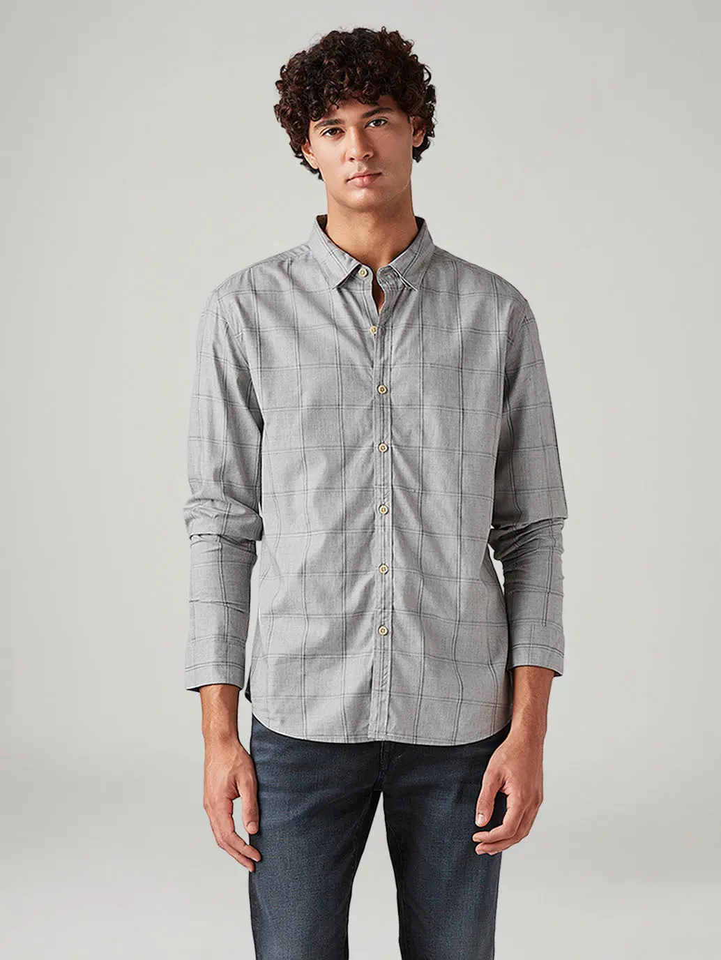 Men's Checkered Slim Fit Shirt 1