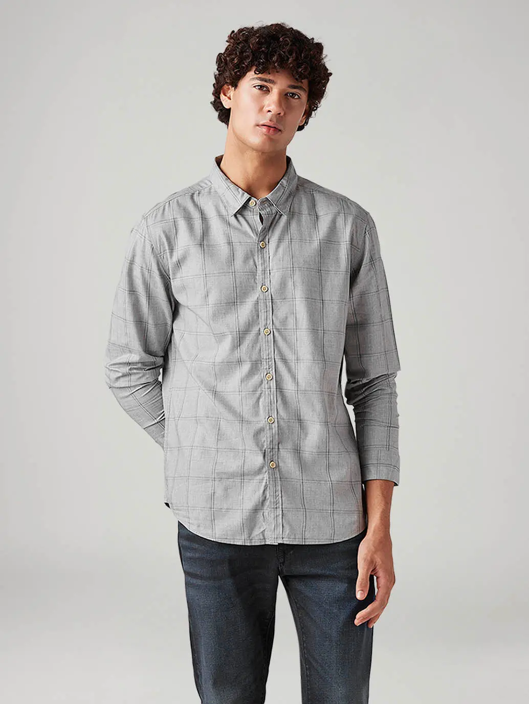 Men's Checkered Slim Fit Shirt 2
