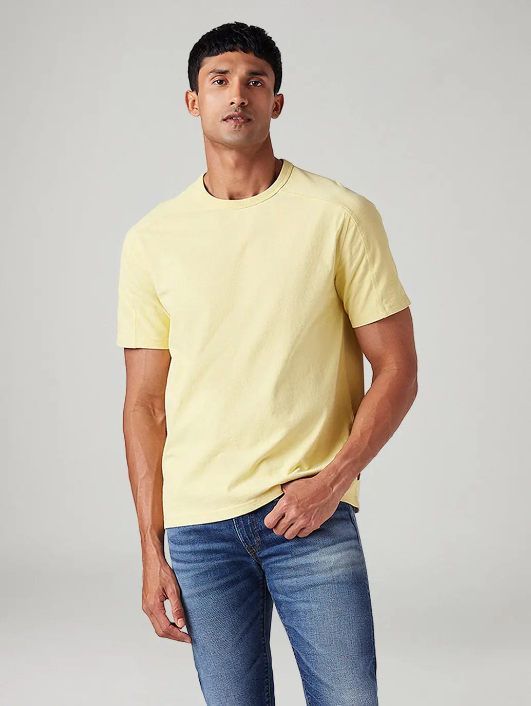 Men's Solid Regular Fit T-Shirt 5