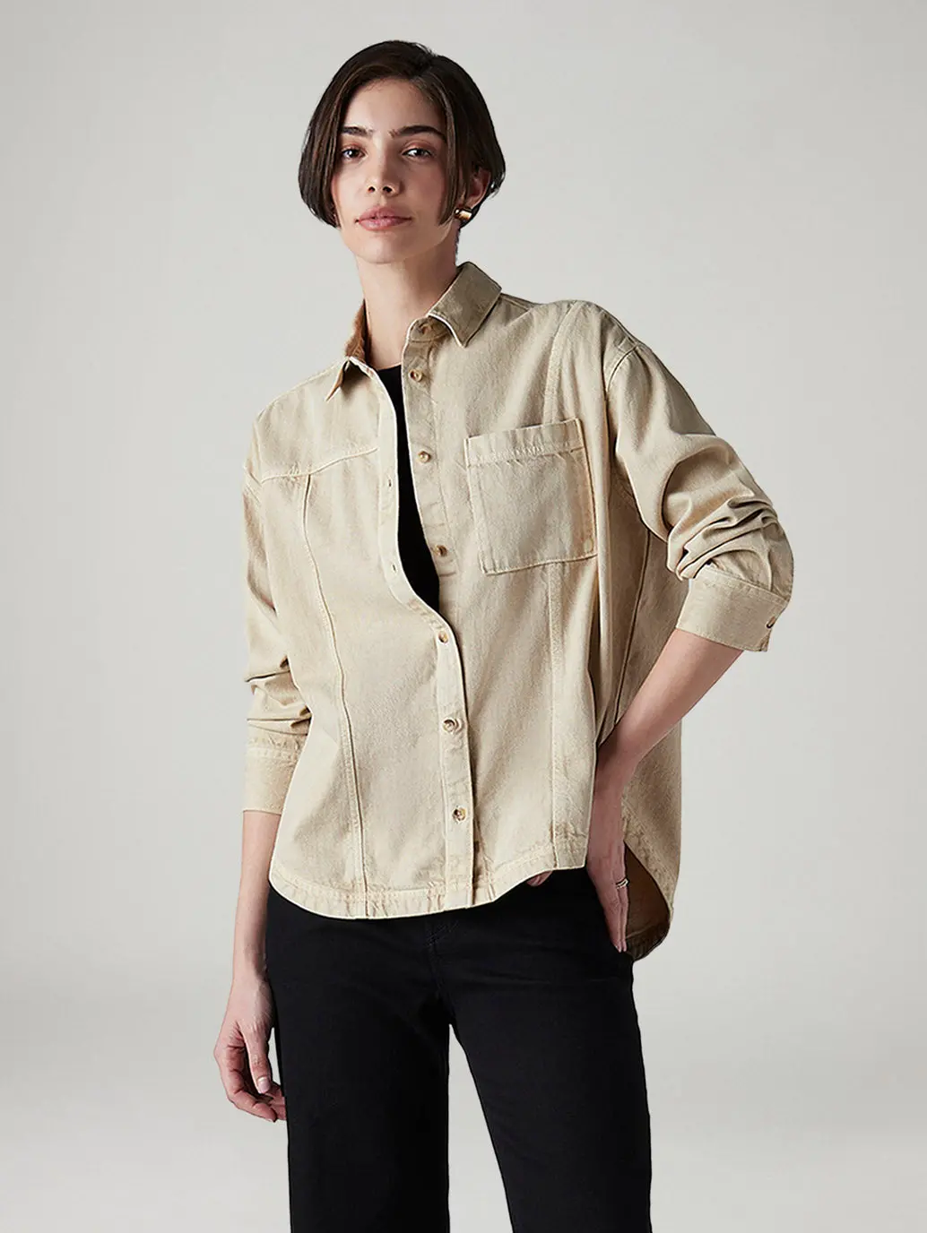 Women's Solid Regular Fit Shirt 1