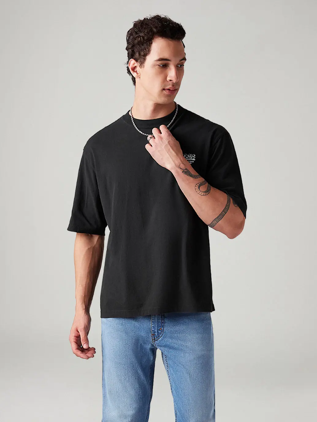 Men's Graphic Print Loose Fit T-Shirt 1