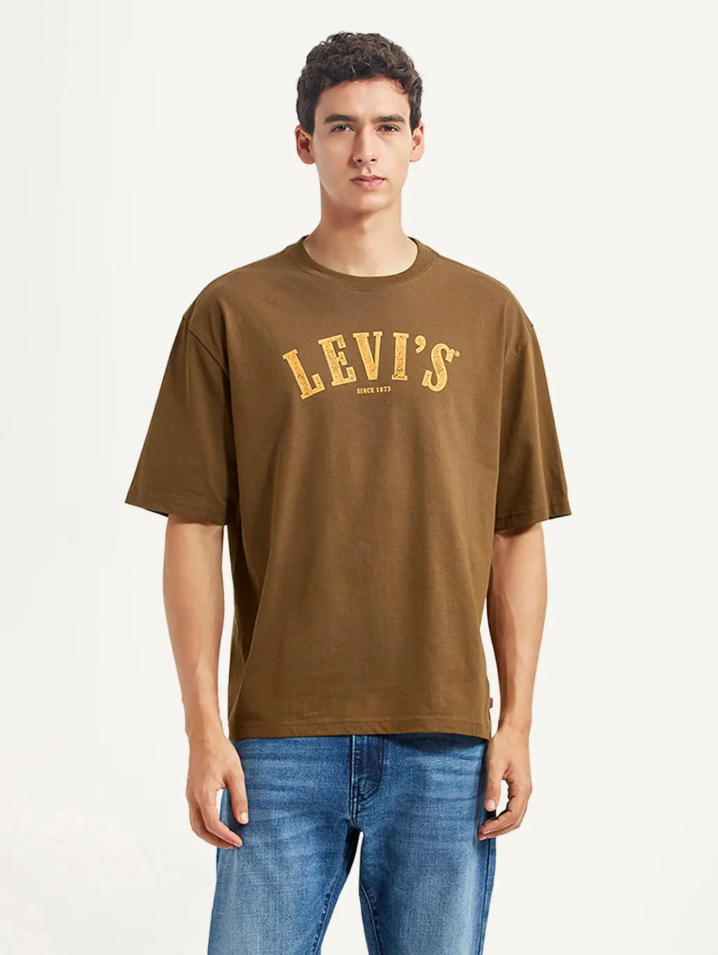 Men's Brand Logo Loose Fit T-Shirt 2