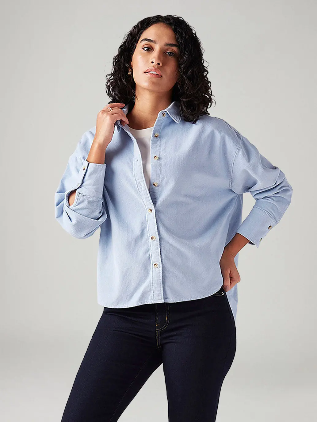 Women's Solid Relaxed Fit Shirt 1