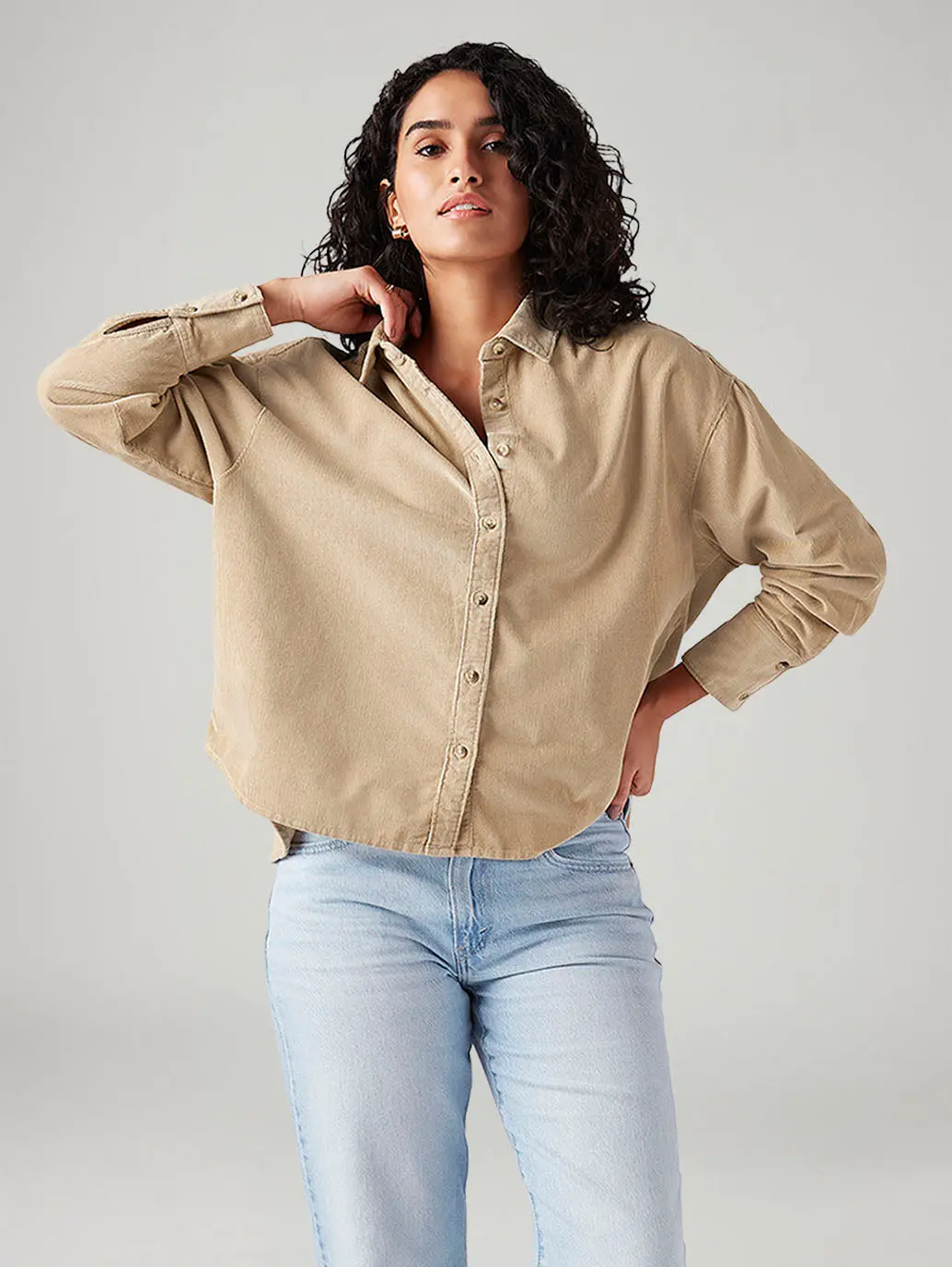 Women's Solid Relaxed Fit Shirt 1