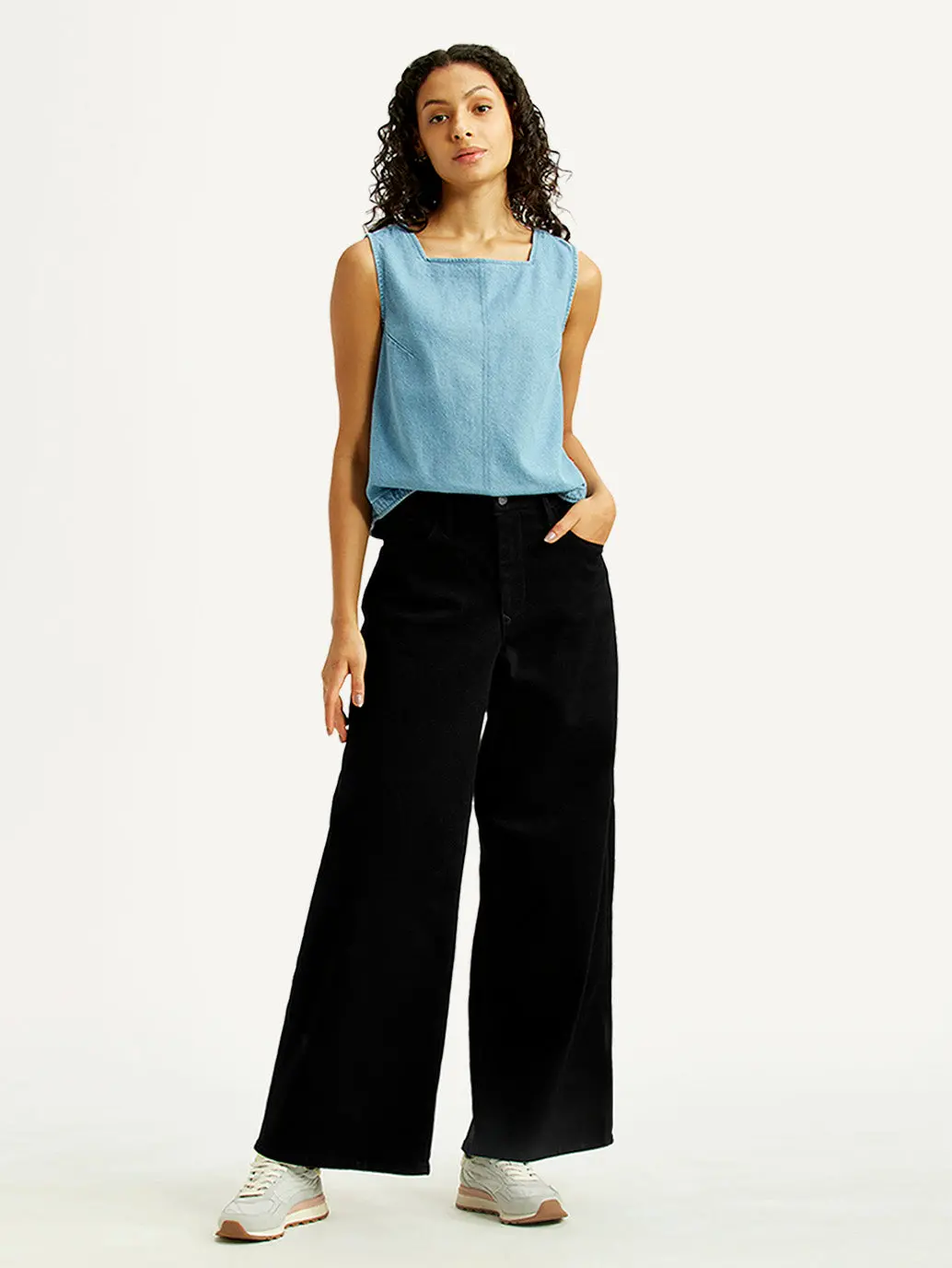 Women's Black Xl Straight Loose Fit High Rise Redloop Jeans 1