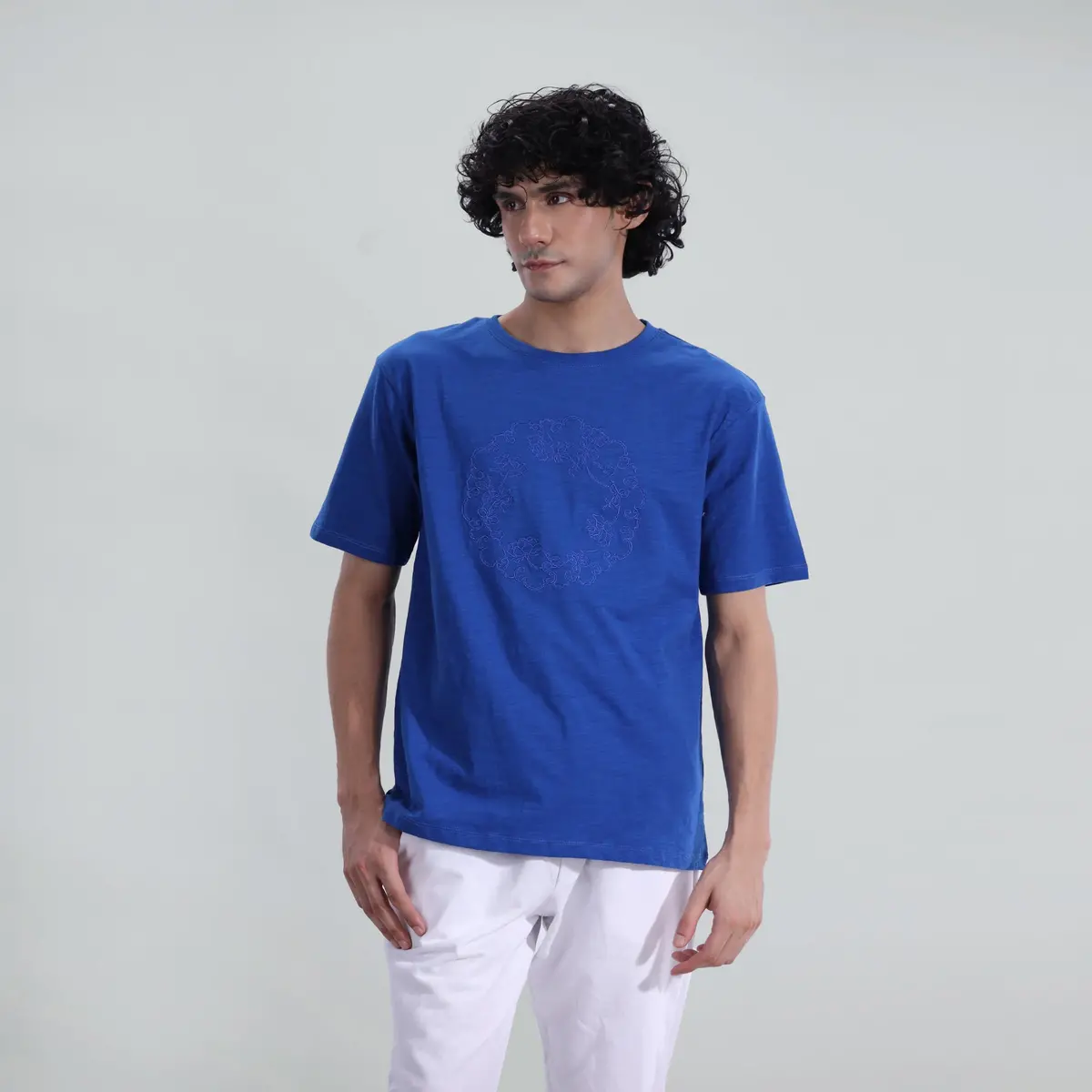 Slub Embroidered Tee 1
