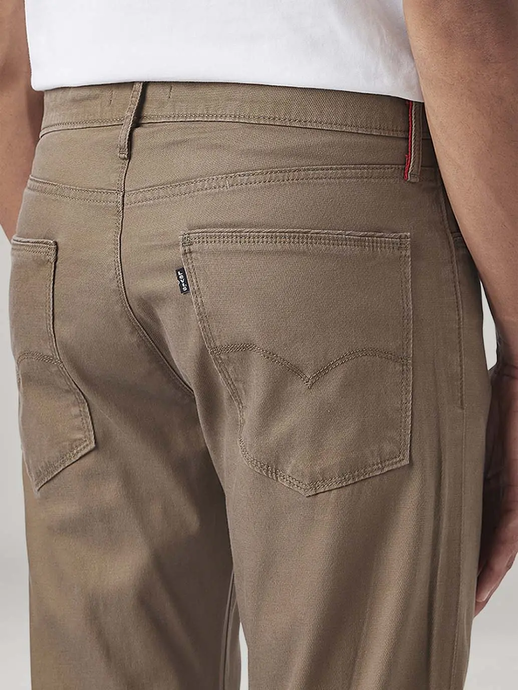 Men's 513 Brown Slim Straight Fit Mid Rise Chinos 5