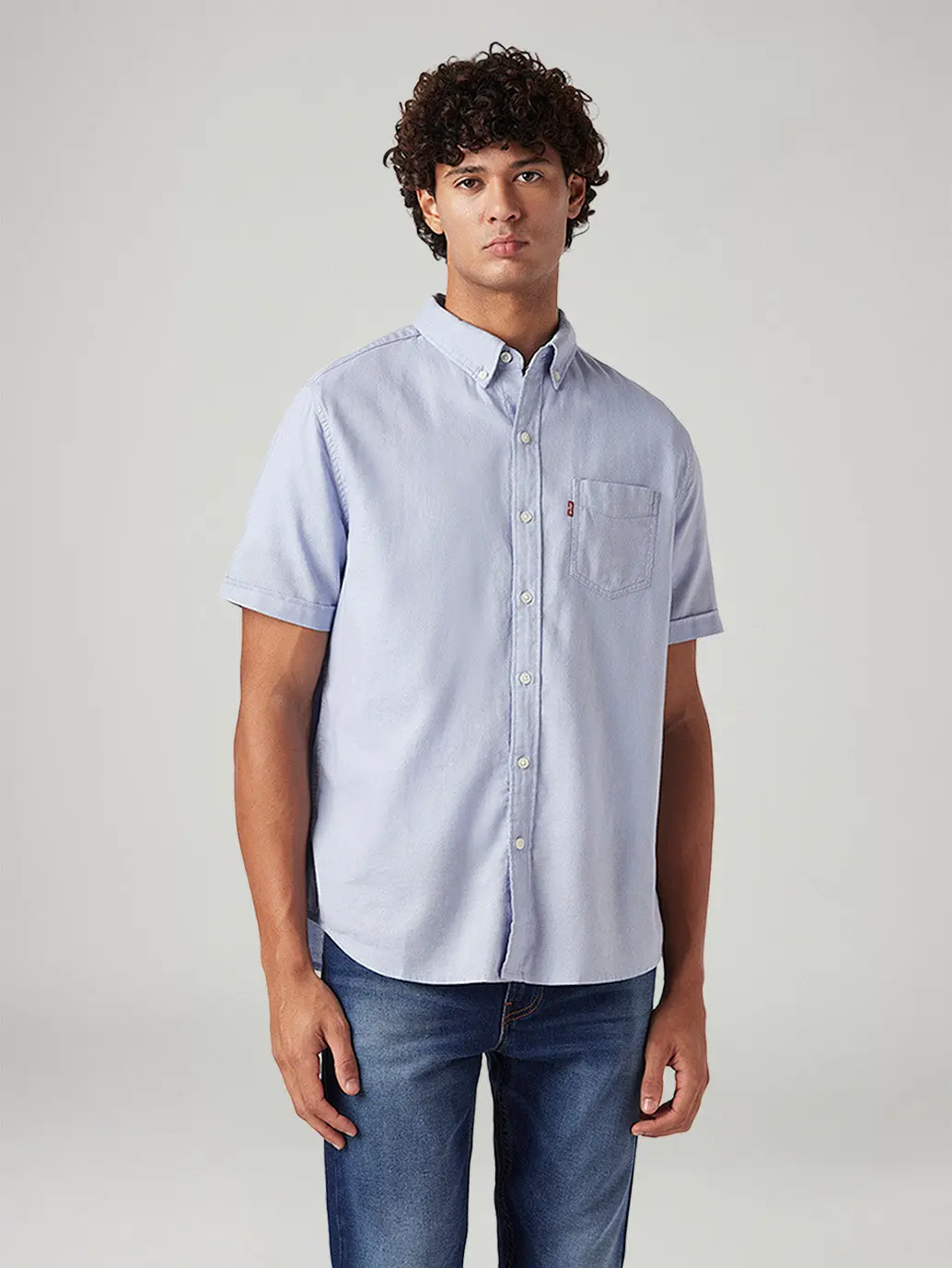 Men's Solid Slim Fit Oxford Shirt 2
