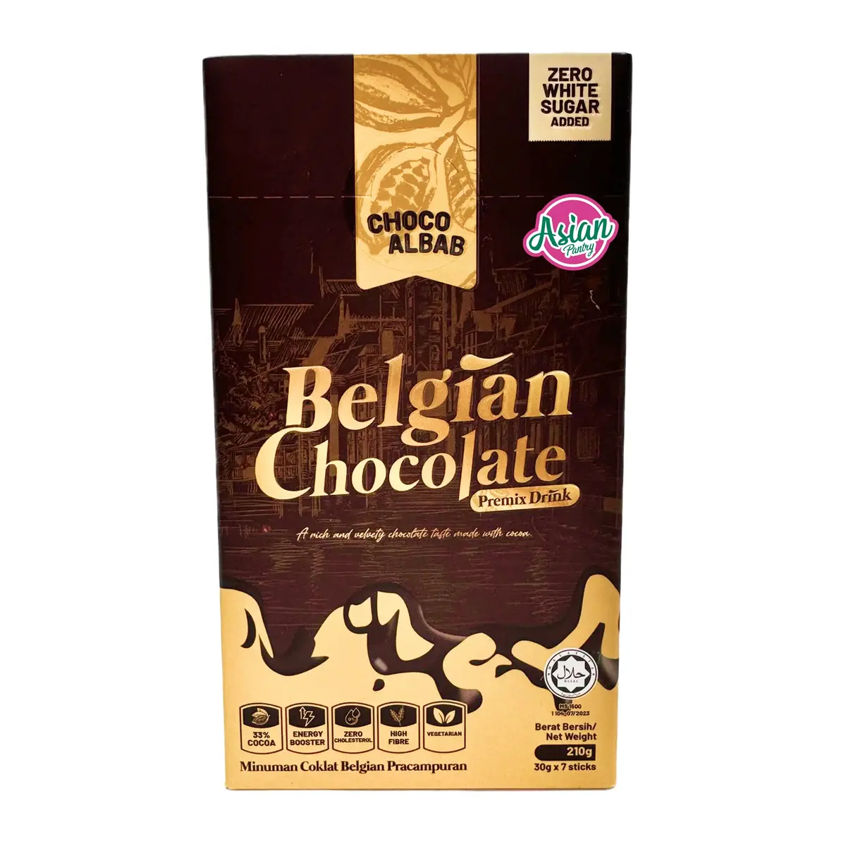 Choco Albab Belgian Chocolate Drink - Mini 7 Sachets 210G 1