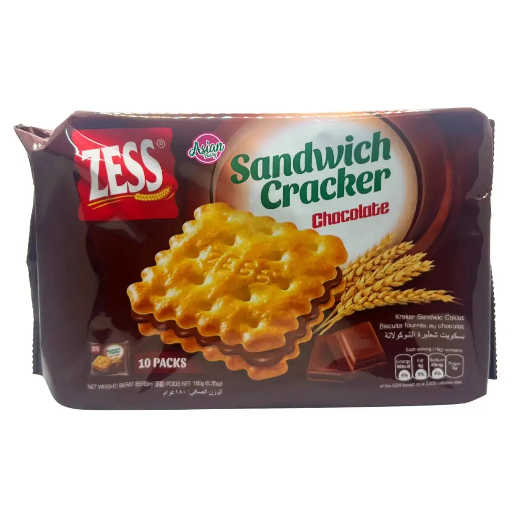 Zess Chocolate Sandwich Cracker 180G 1
