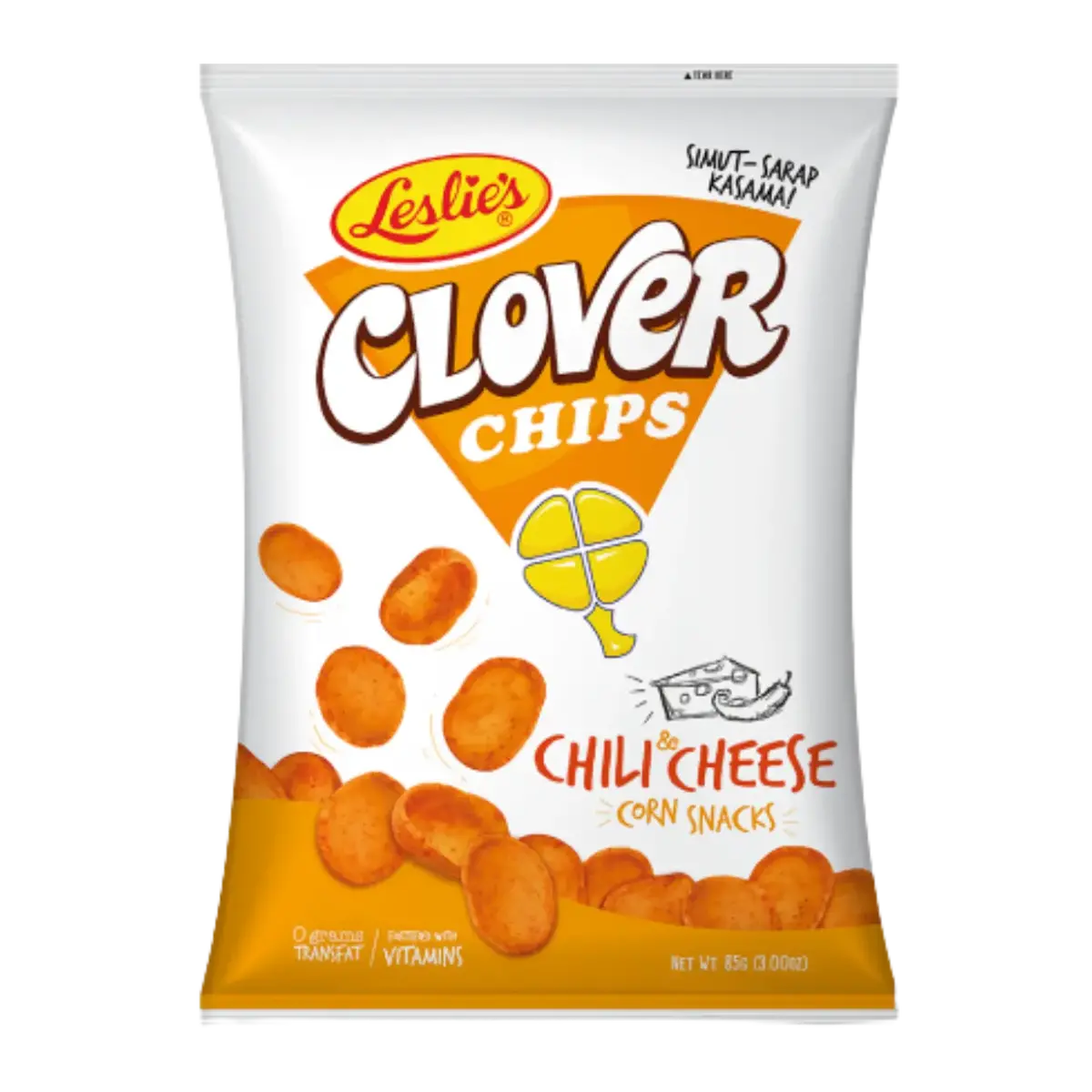 Leslie's Clover Chips Chilli & Cheese 80G 1