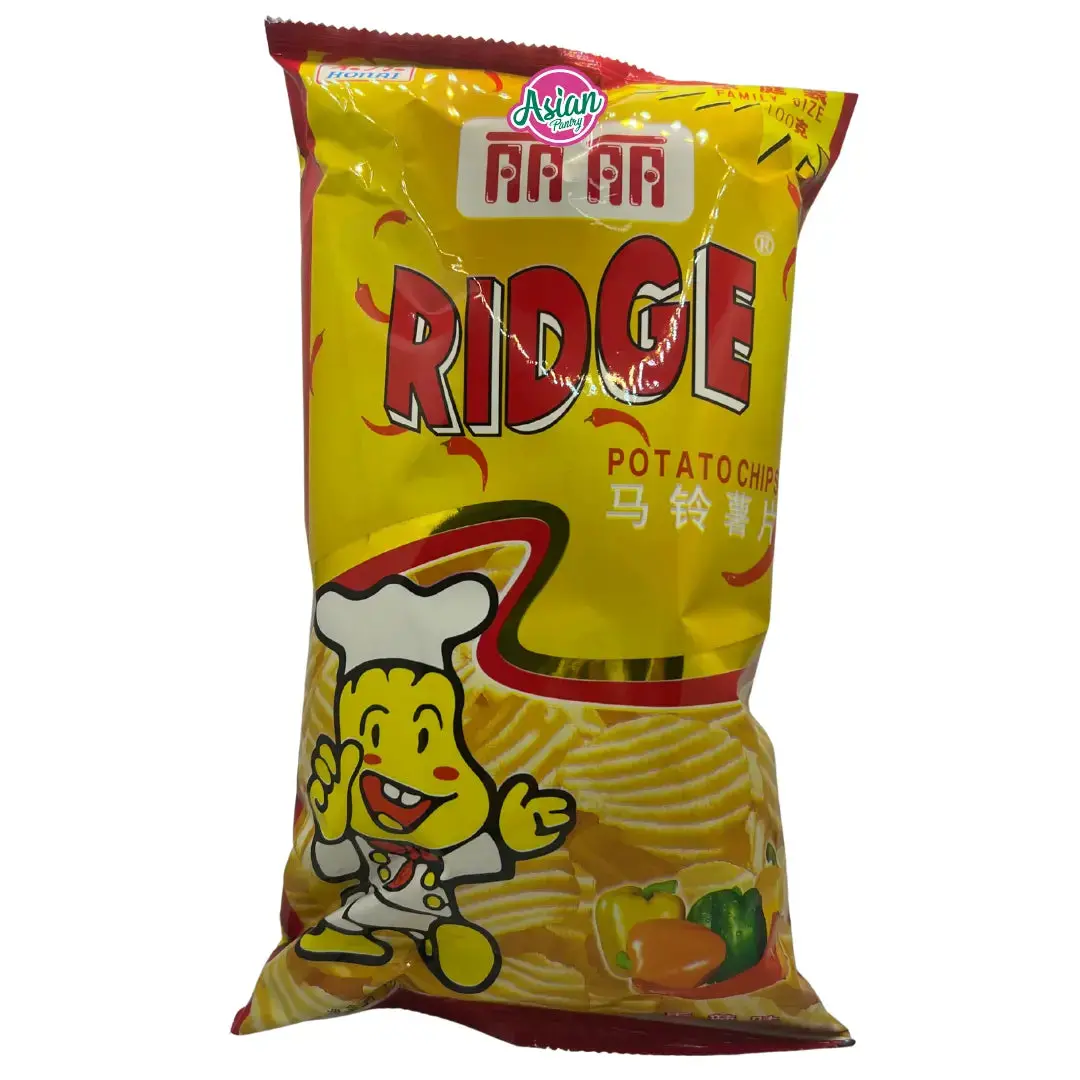 Ridge Potato Chips Hot & Spicy Flavour 100G (Bbd: 02/03/2026) 1