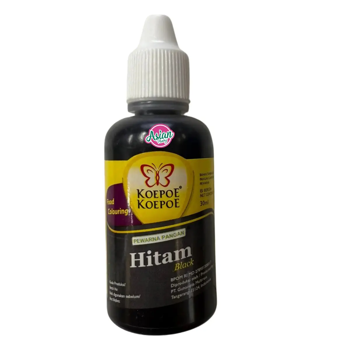 Koepoe Koepoe Food Colouring - Black/Hitam 30Ml 1