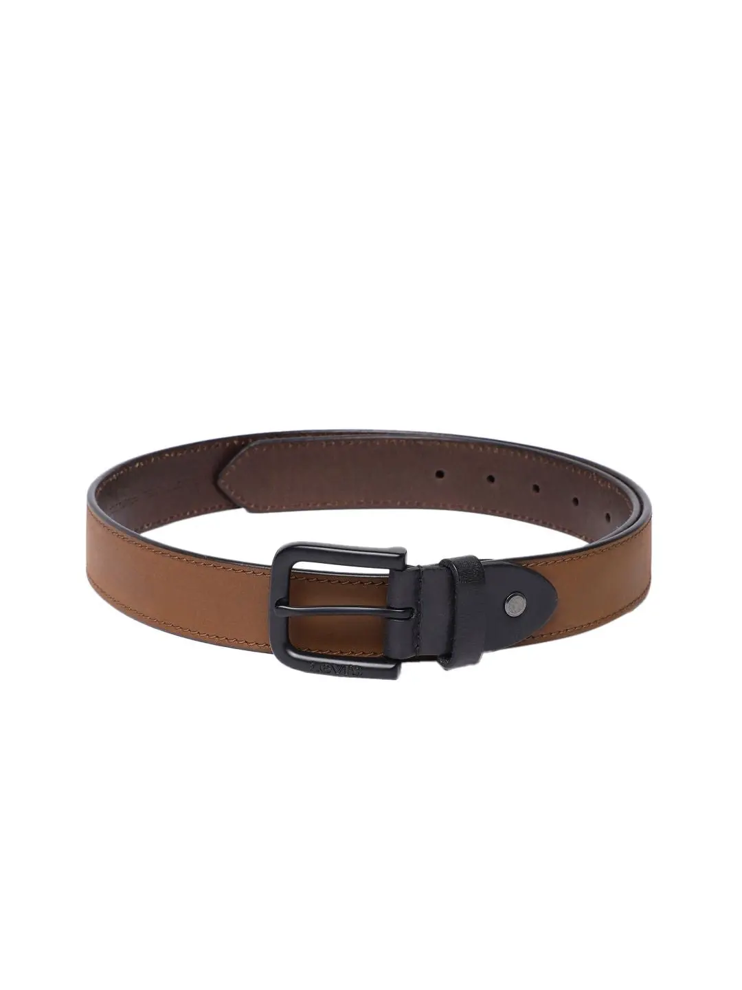 Men's Brown Solid Belt 2