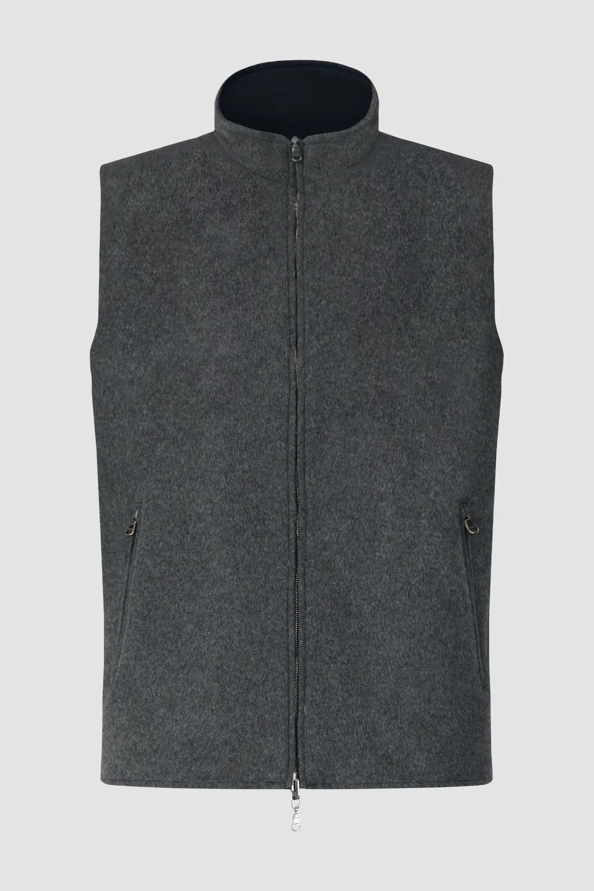 Barba Napoli Navy And Grey Double Sided Vest 2