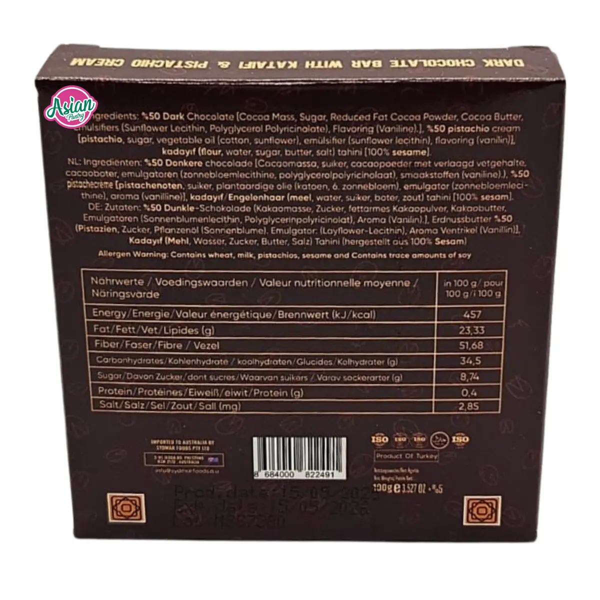 Bygusto Dark Dubai Chocolate 100G (Bbd: 15/05/2026) 2