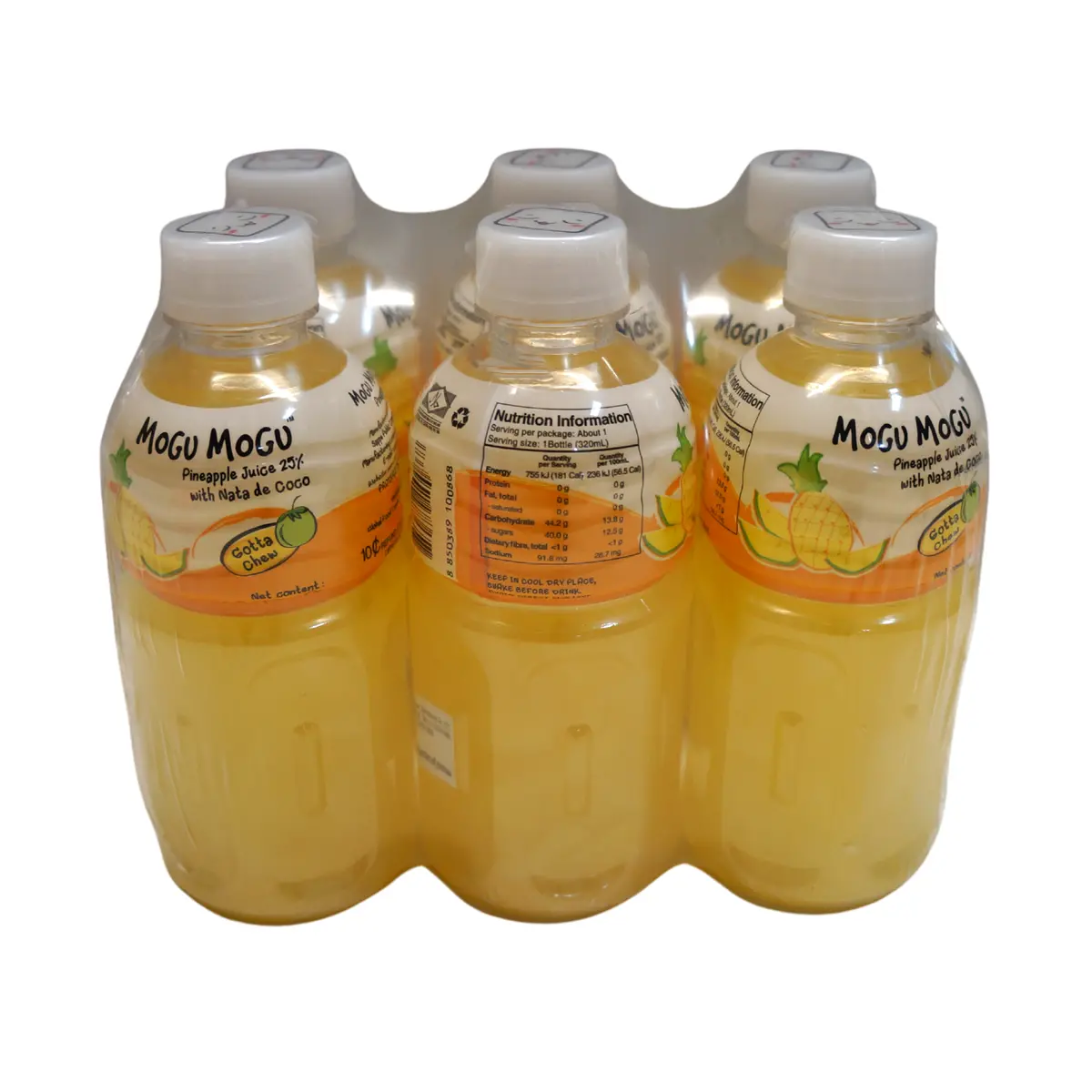 Mogu Mogu Pineapple Juice With Nata De Coco 2