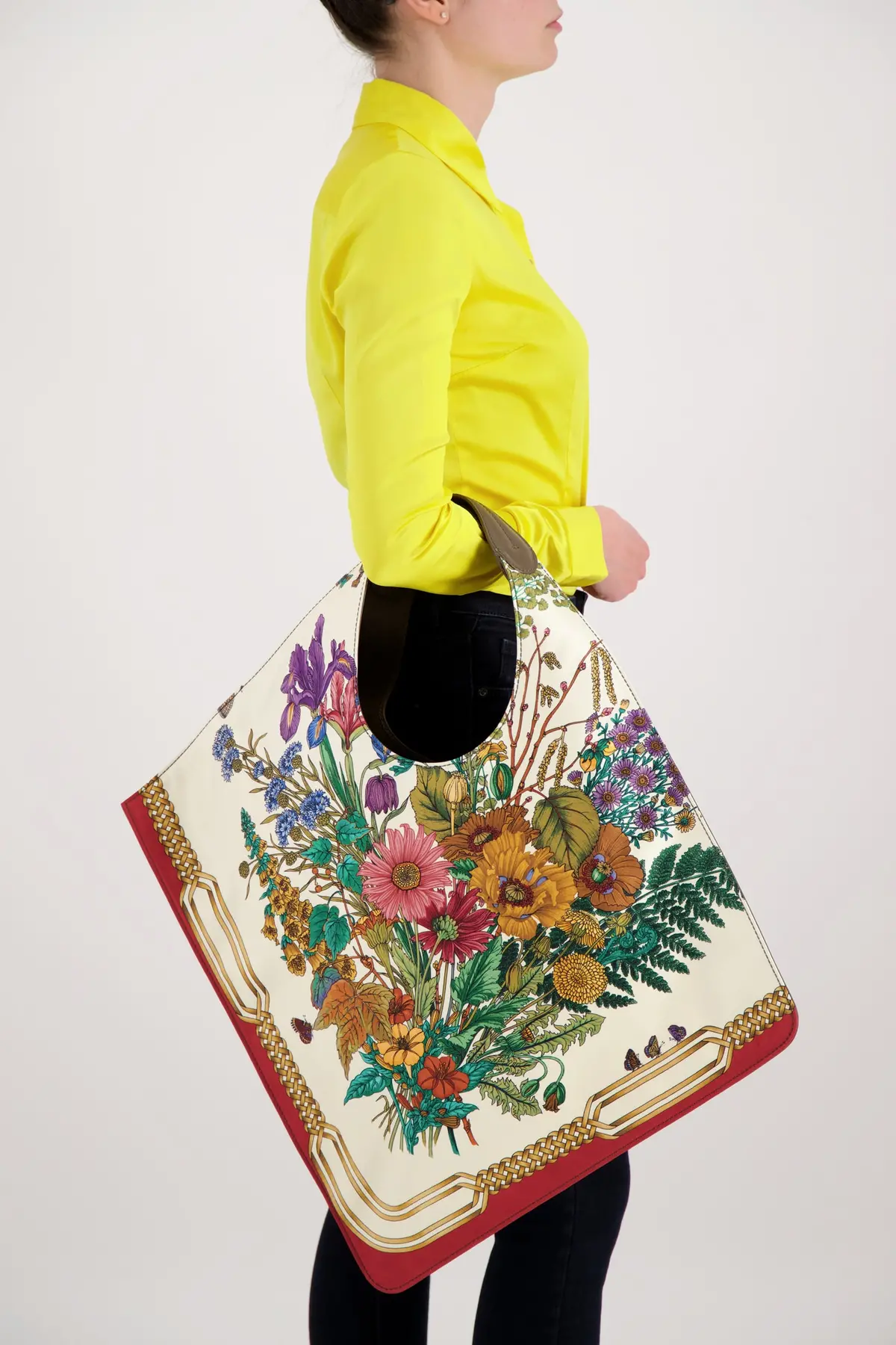 Mantero Multicolor Carre' Handbag 1