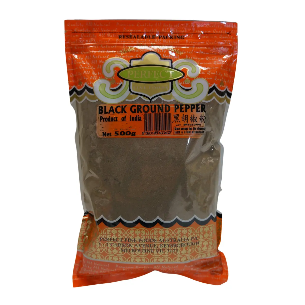 Perfect Fine Foods Black Ground Pepper 500G 1