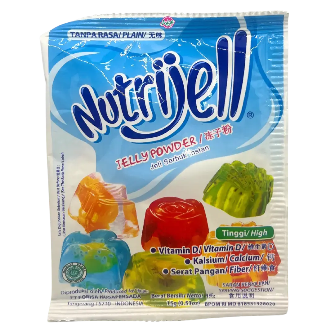 Nutrijell Jelly Powder Plain Flavour 15G 1