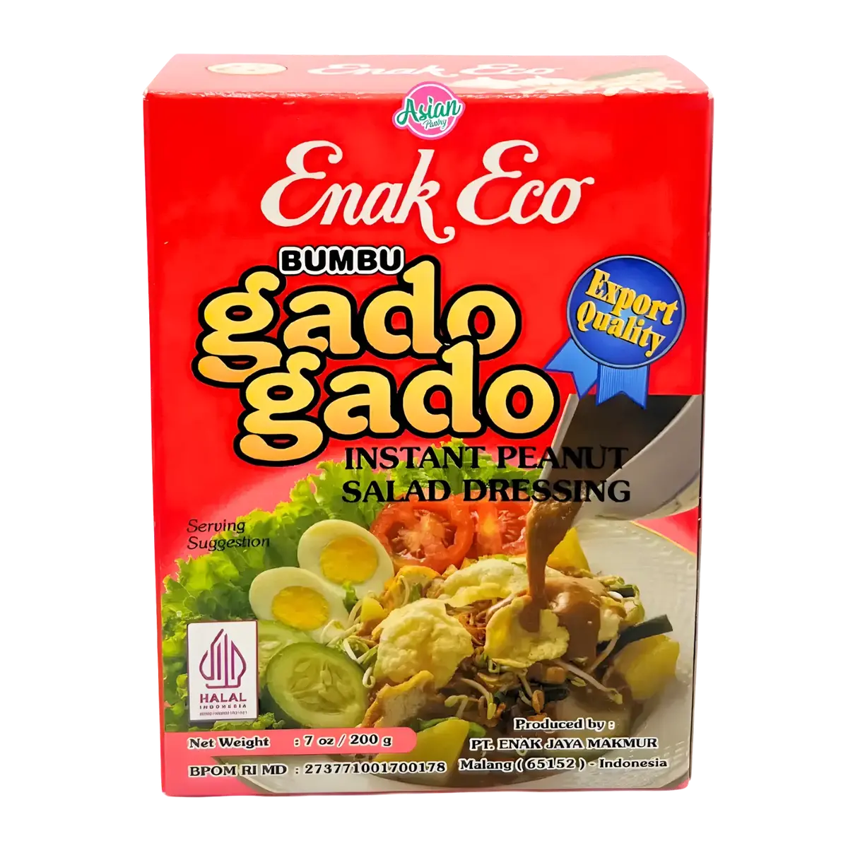 Enak Eco Instant Peanut Salad Dressing Gado Gado 185G 1