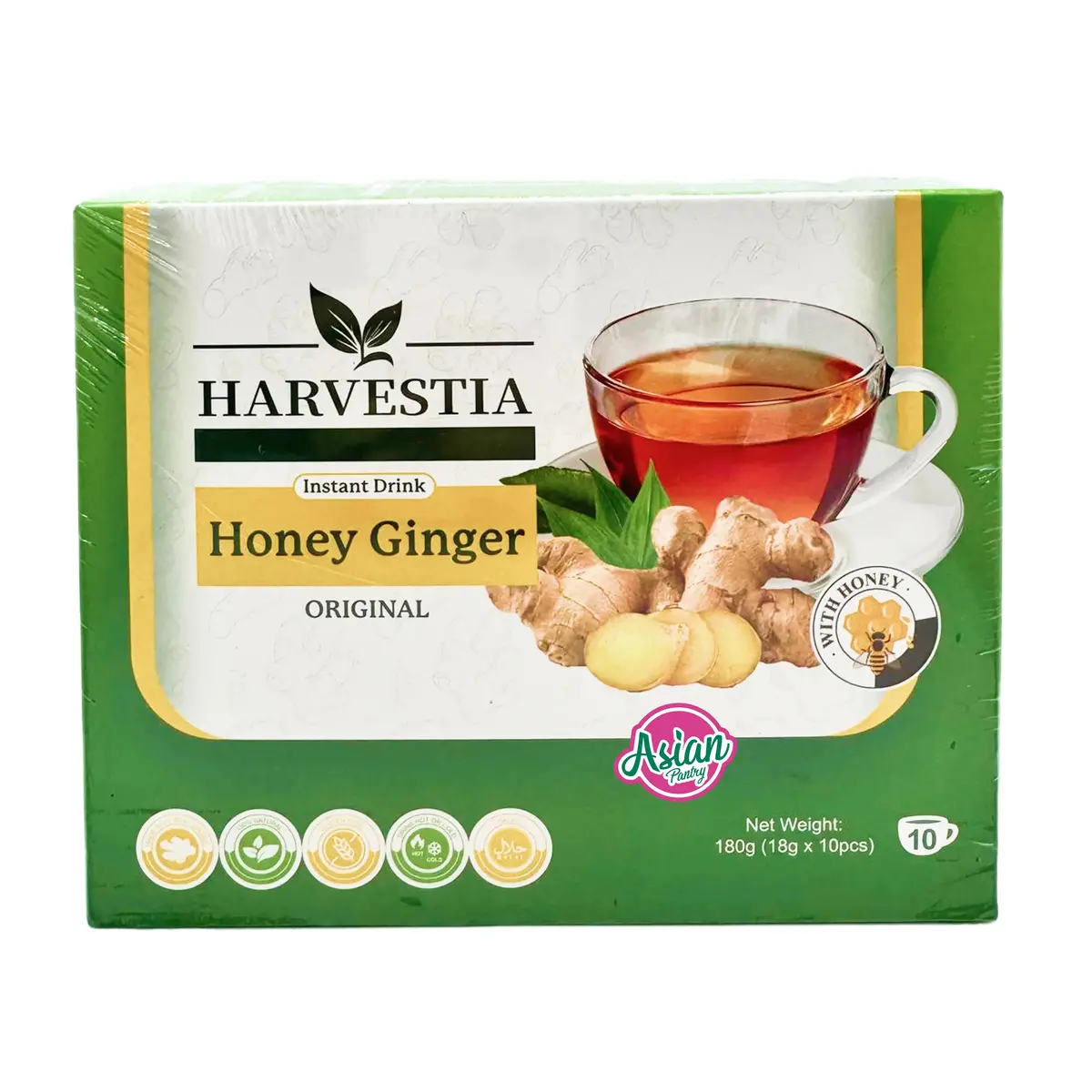 Harvestia Instant Honey Ginger Drink 180G 1