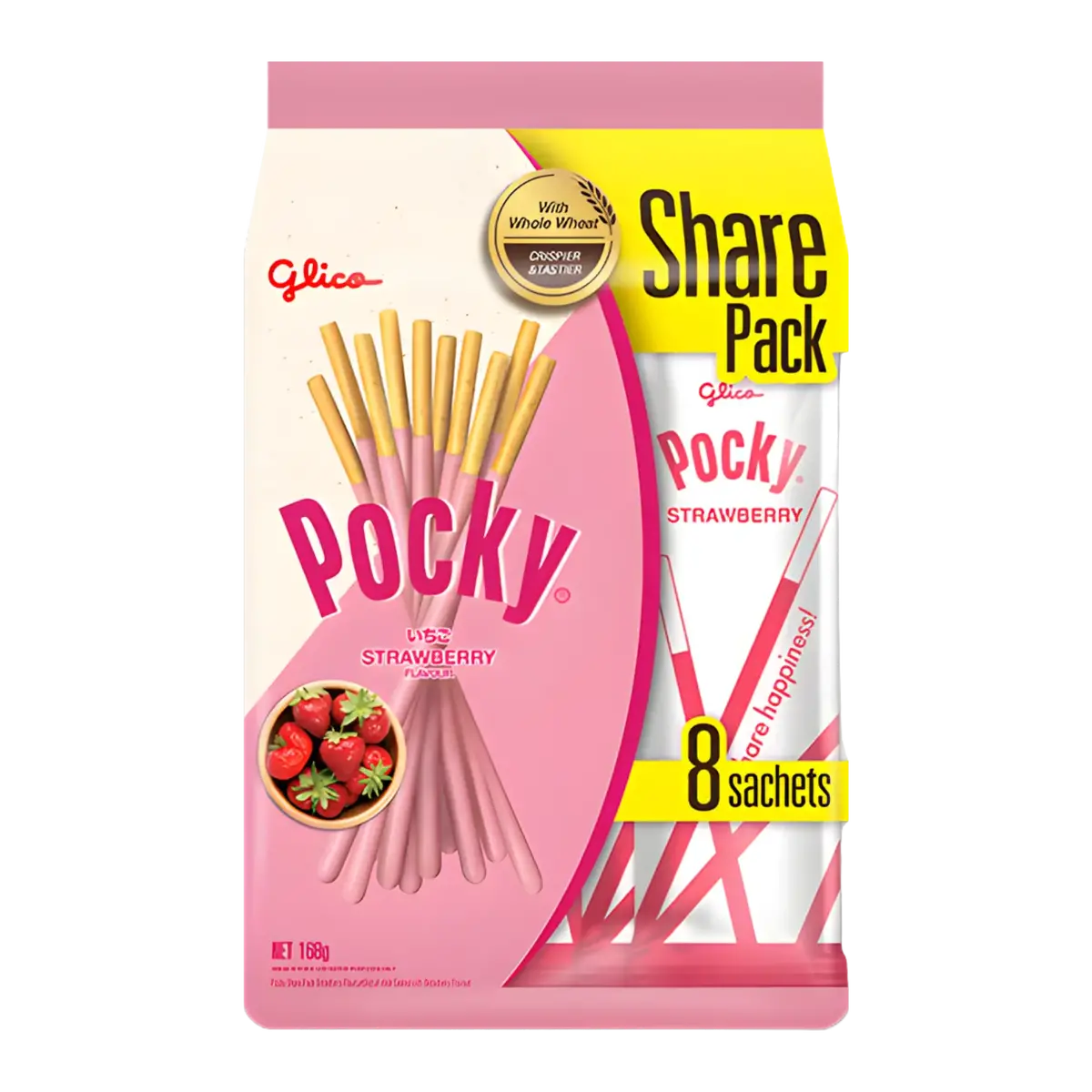 Glico Pocky Strawberry Family Pack 176G 1