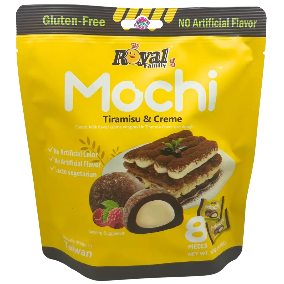 Royal Family Gluten Free Mochi Tiramisu & Creme 120G 1