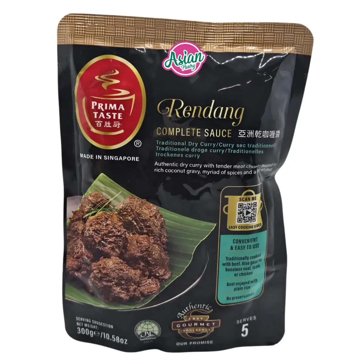 Prima Taste Rendang Complete Sauce 300G 1