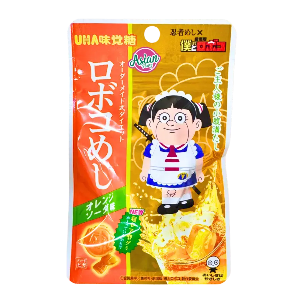 Uha Roboco Meshi Gummy Orange Soda Flavour 20G (Bbd: January 2026) 1