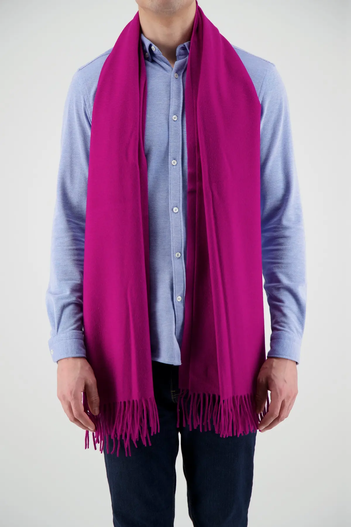 Joshua Ellis Fuchsia Scarf 2
