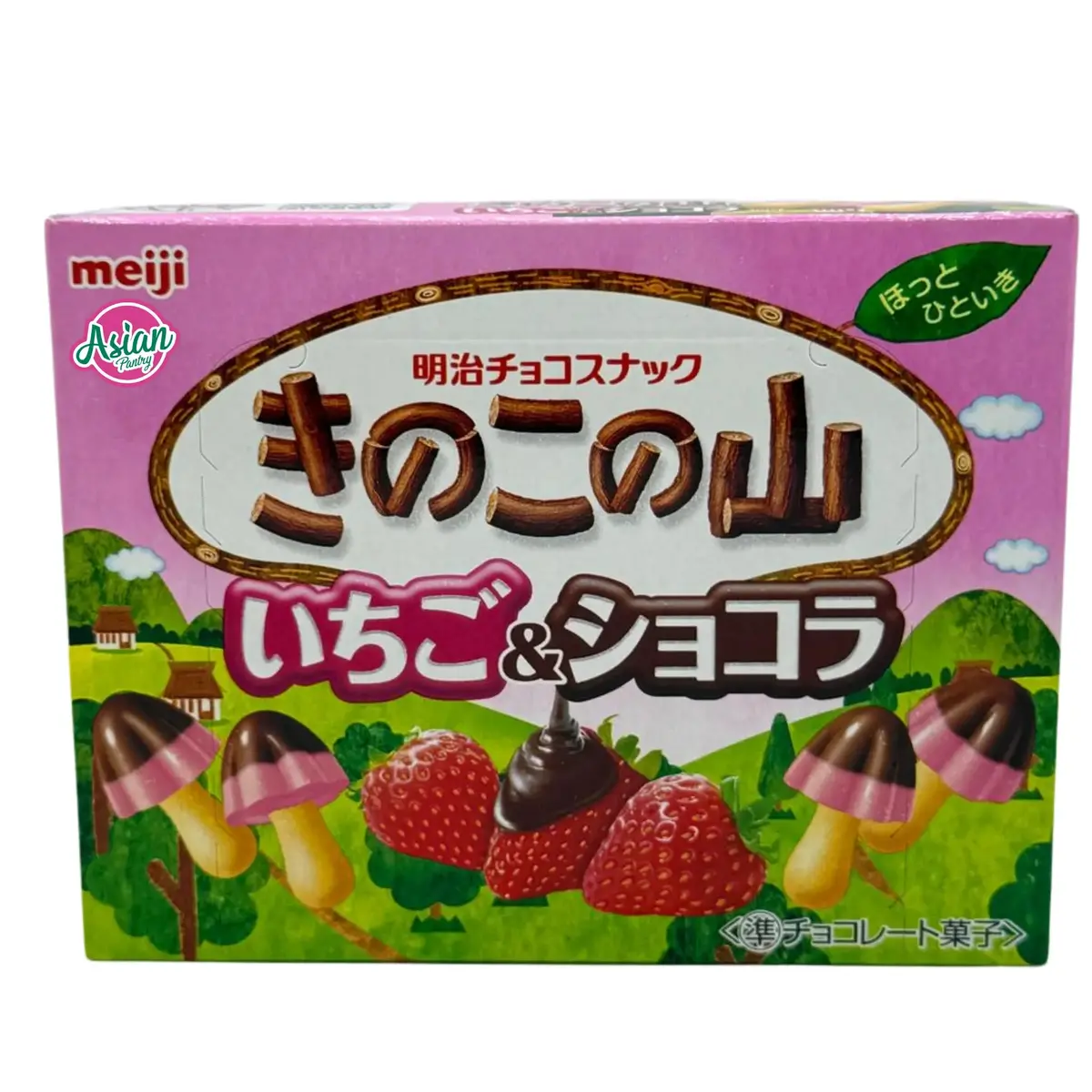 Meiji Kinoko No Yama (Mushroom Mountain) Strawberry & Chocolate 64G 1