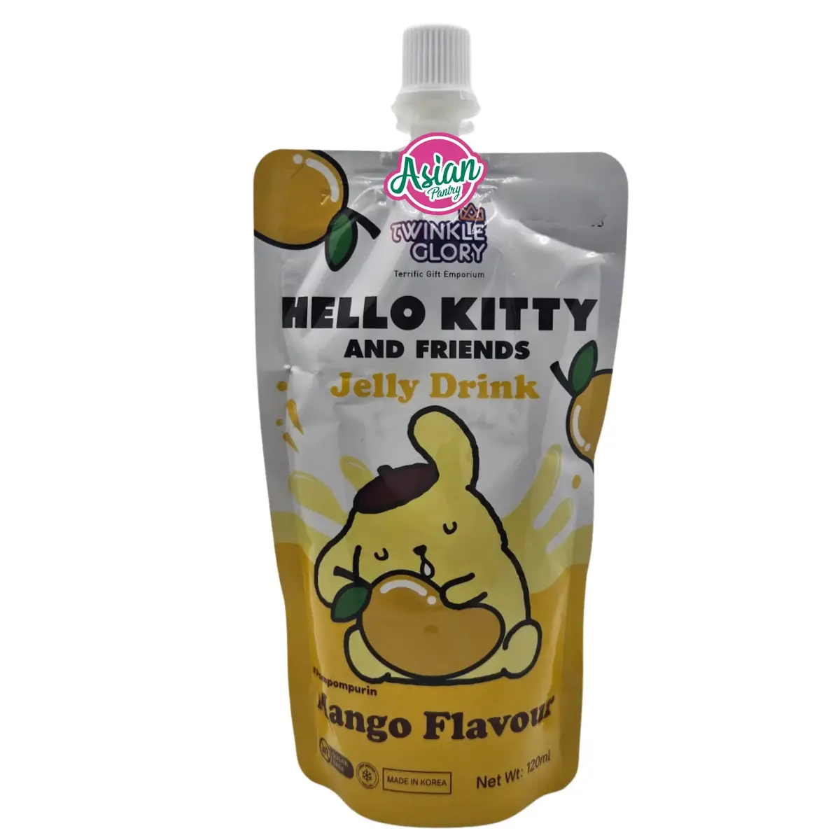 Twinkle Glory Pompompurin Jelly Drink Mango Flavour 120Ml (Bbd: 03/05/2026) 1