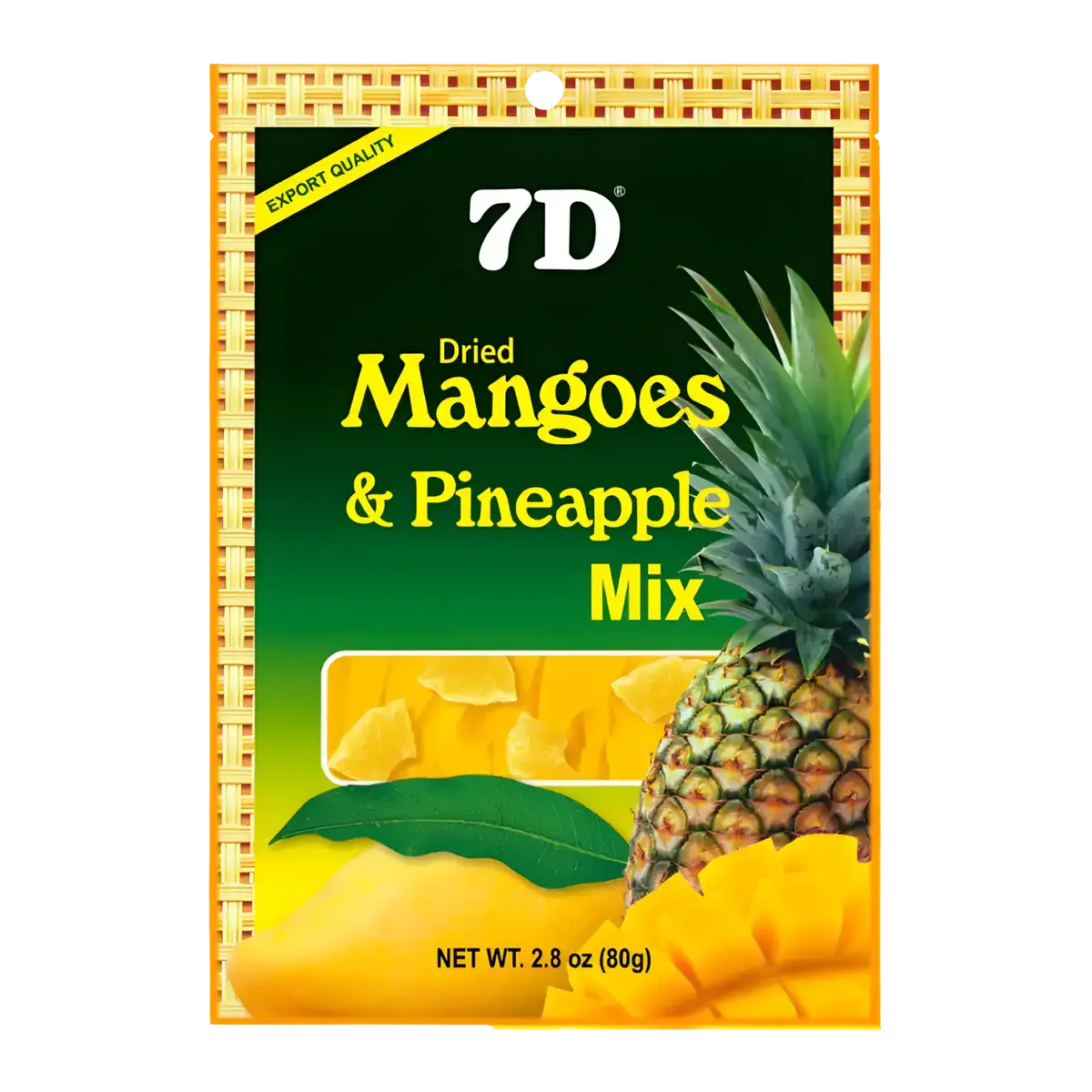 7D Dried Mangoes & Pineapple Mix 80G 1