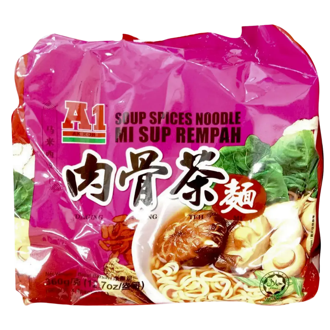 Action One Bak Kut Teh Noodle (A1 Soup Spices Noodles) 90G 1