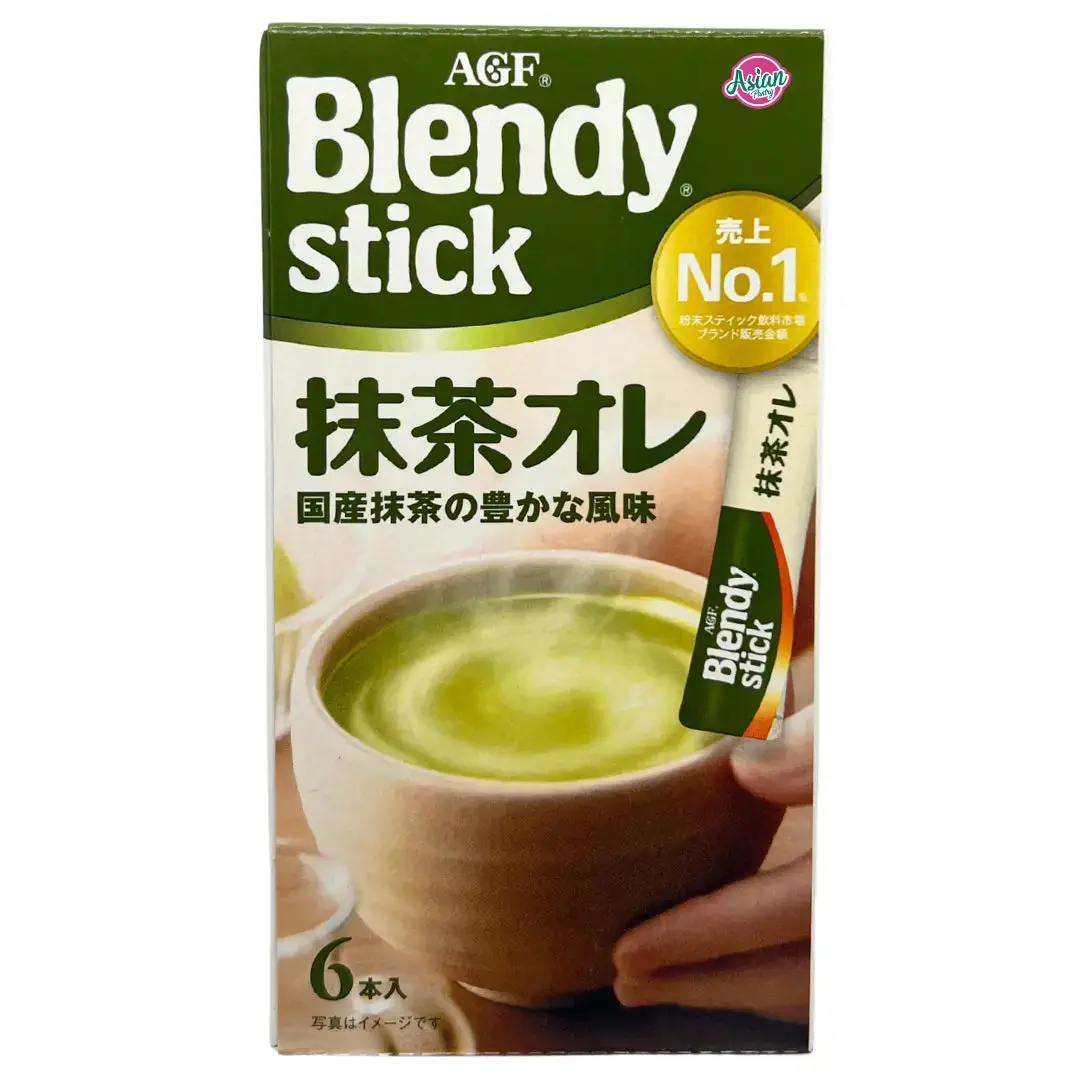 Agf Blendy Stick Matcha Au Lait 6Pcs 58.2G 1