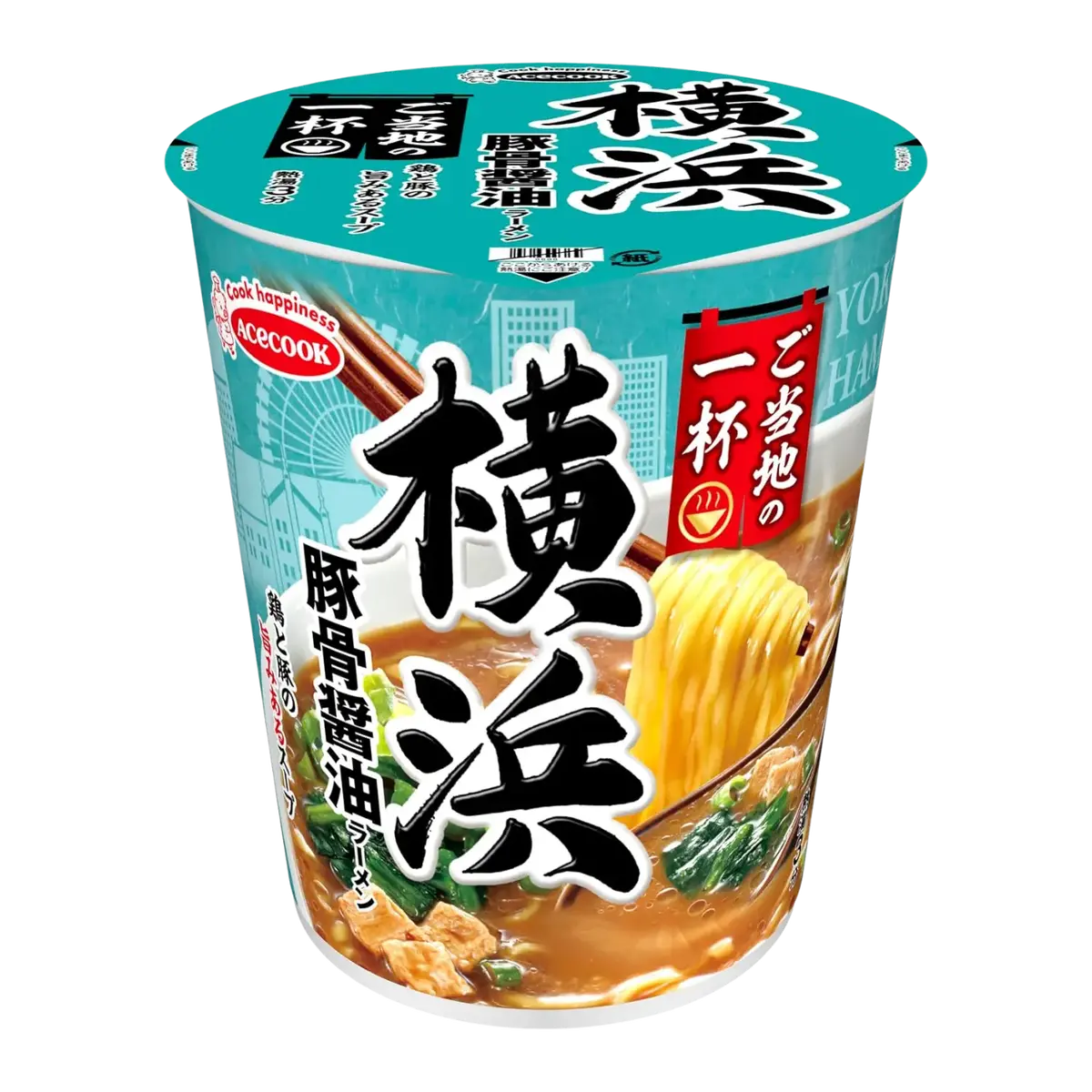 Acecook Local Cup Yokohama Tonkatsu Soy Sauce Ramen 63G 1