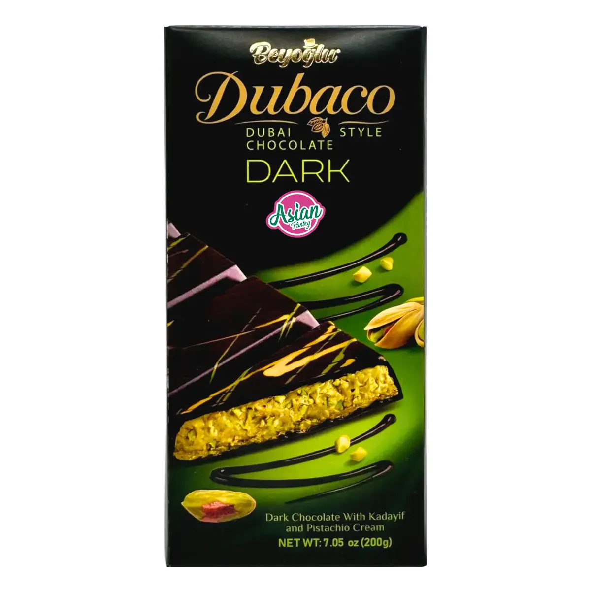 Beyoglu Dubaco Dubai Pistachio Dark Chocolate 200G 1