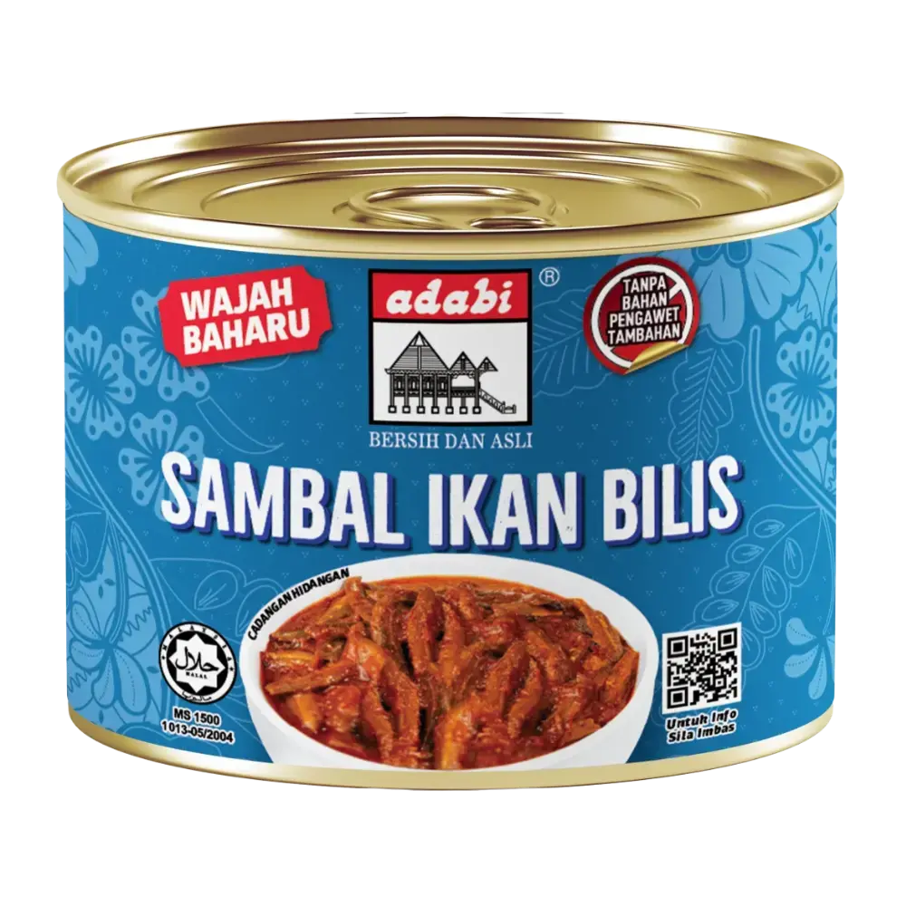 Adabi Sambal Ikan Bilis Spicy Anchovies 160G 1