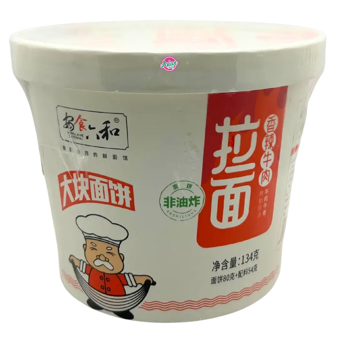 Anshi Liuhe Instant Lamian Noodles (Spicy Flavour) 134G (Bbd: 21/04/2026) 1