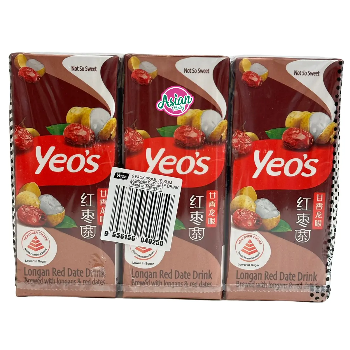 Yeo's Tetra Longan Red Date (Jujube) Less Sugar Drink 2