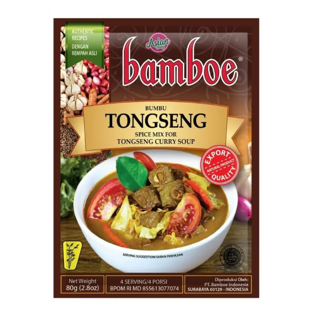 Bamboe Tong Seng (Curry Soup Mix) 80G 1