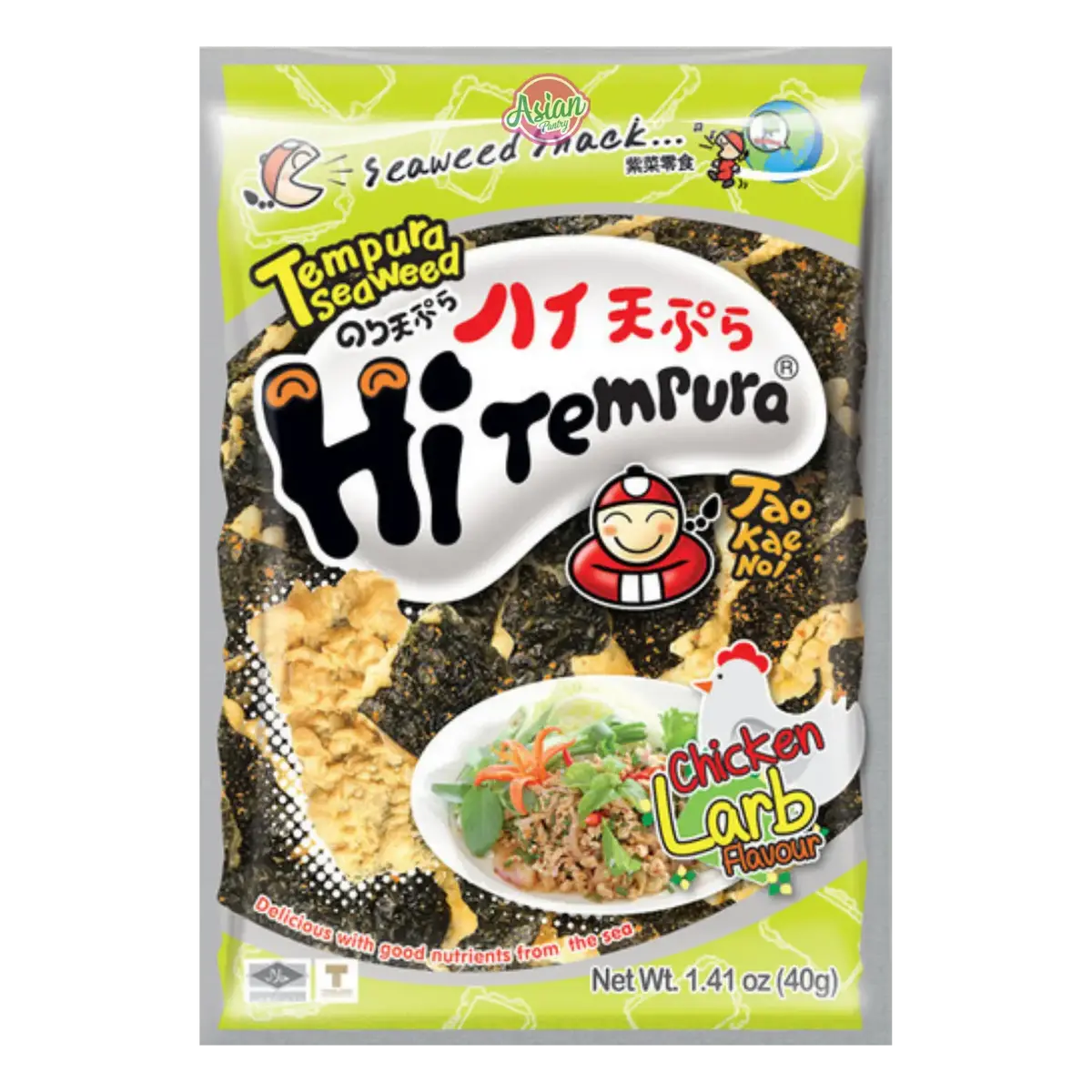 Tao Kae Noi Tempura Seaweed Chicken Larb Flavour 40G 1