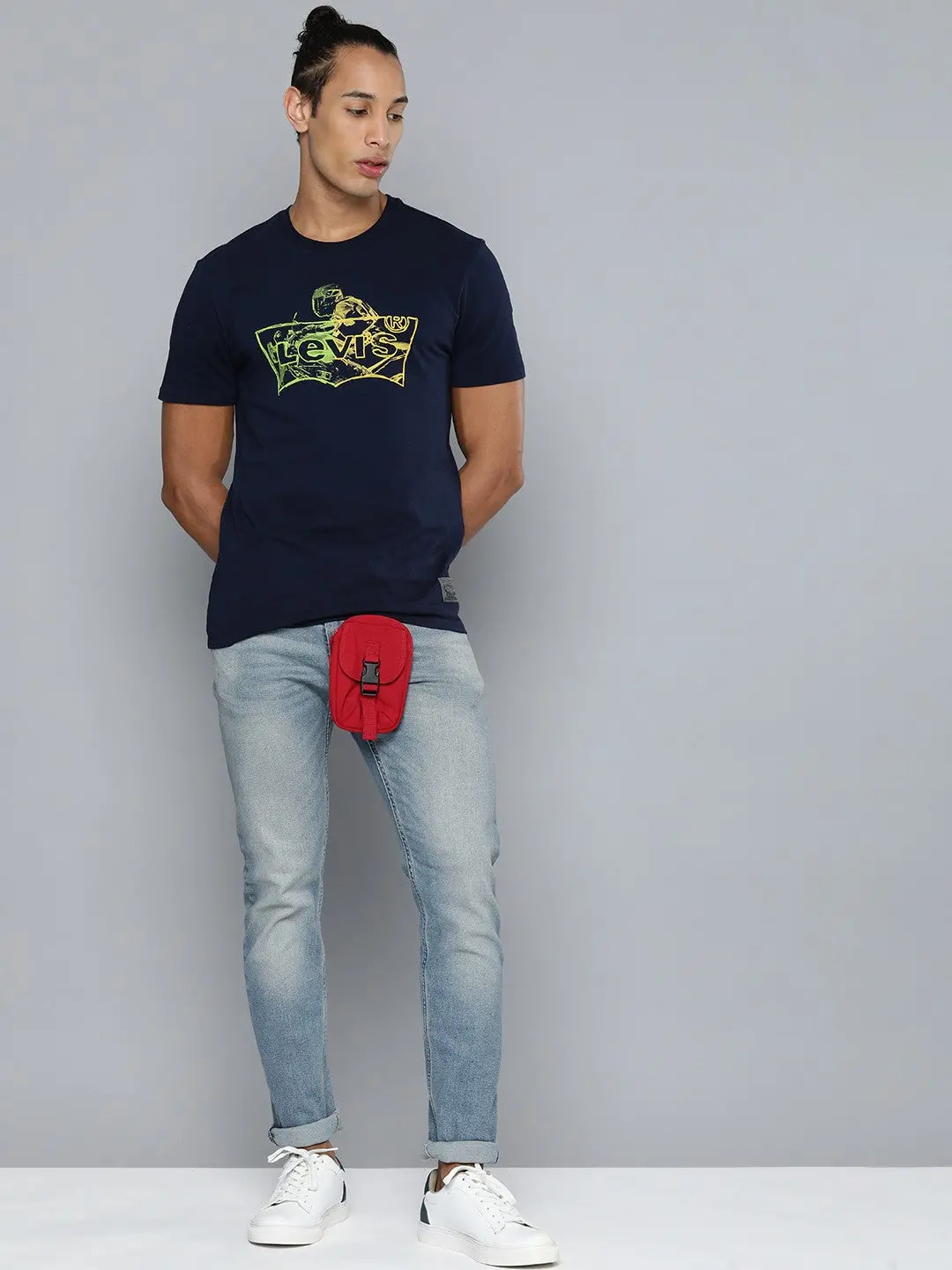 Men's 512 Blue Slim Tapered Fit Mid Rise Jeans 1