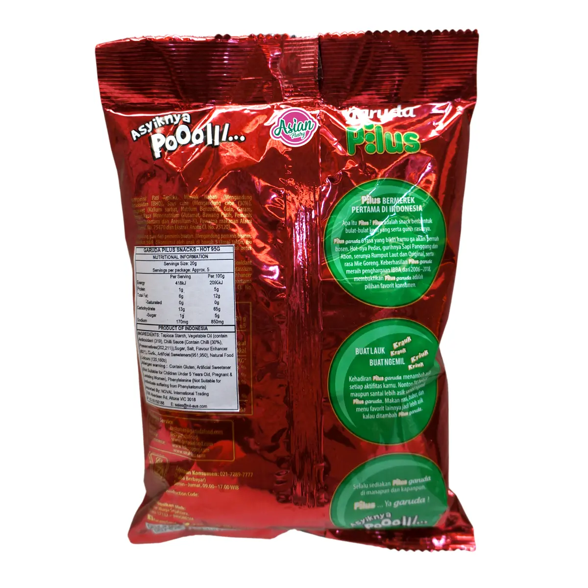 Garuda Pilus Snack Spicy 80G 2