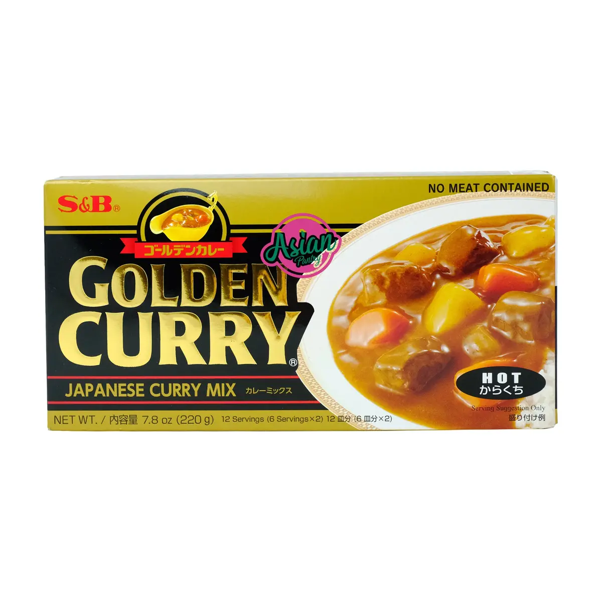 S&B Golden Curry Hot 220G 1